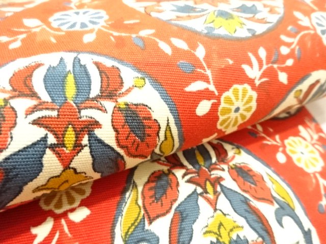  未使用品　花更紗模様　名古屋帯